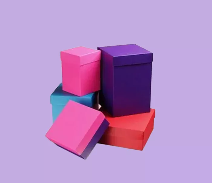 Colored Cardboard Boxes 